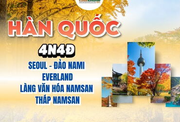 Tour Hàn Quốc 4N4Đ : Khám Phá Xứ Sở Kim Chi 