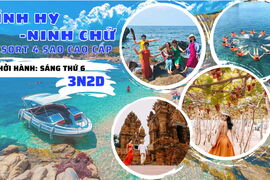 Tour Vĩnh Hy - Ninh Chữ nghỉ dưỡng Resort 4* cao cấp - lặn ngắm san hô
