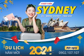 Khám phá ngay tour Úc - Mono Sydney - Tự do mua sắm 5N4Đ Tết Dương Lịch 2024 mới nhất