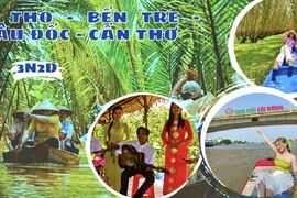 MỸ THO – BẾN TRE – CHÂU ĐỐC – RỪNG TRÀM TRÀ SƯ - CẦN THƠ - LỄ 30/4