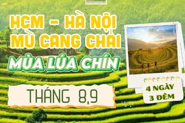 HCM – HÀ NỘI - MÙ CANG CHẢI MÙA LÚA CHÍN - 4N3Đ