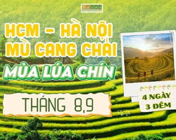 HCM – HÀ NỘI - MÙ CANG CHẢI MÙA LÚA CHÍN - 4N3Đ