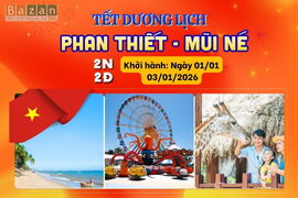 TOUR TẾT DƯƠNG LỊCH 2026 PHAN THIẾT – MŨI NÉ CHECK IN NOVA DREAMS 2N1Đ
