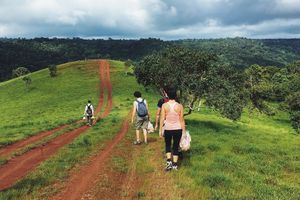 Nét thôn quê bình dị tại chợ địa phương ở Mondulkiri, Campuchia