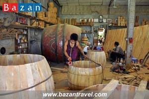 Rạng danh nghề làm trống Bình An ở Long An
