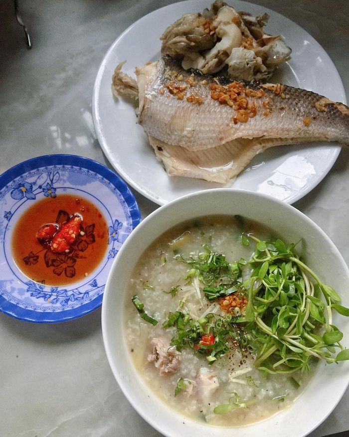 chao-ca-loc-rau-dang