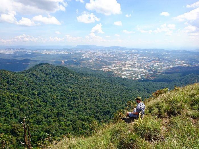 View nhìn từ núi Lang Biang