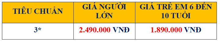 Bảng giá tour Tà Đùng lễ 30/4