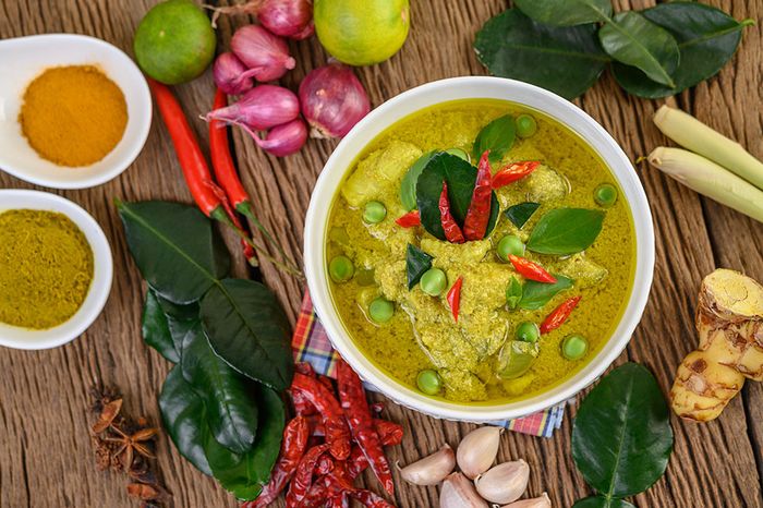 Món cari xanh mới lạ